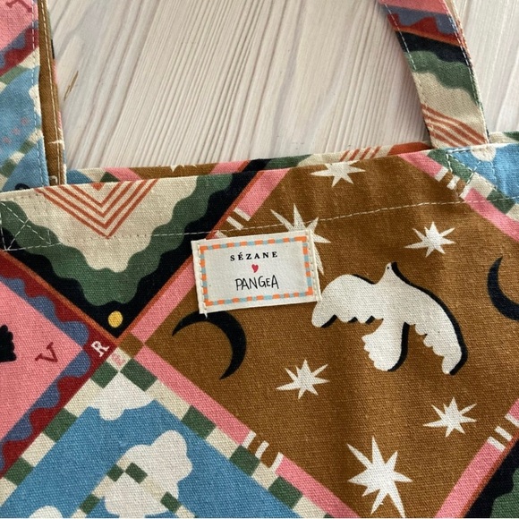 Sezane x Pangea Large Tote Bag NWOT - Picture 4 of 6